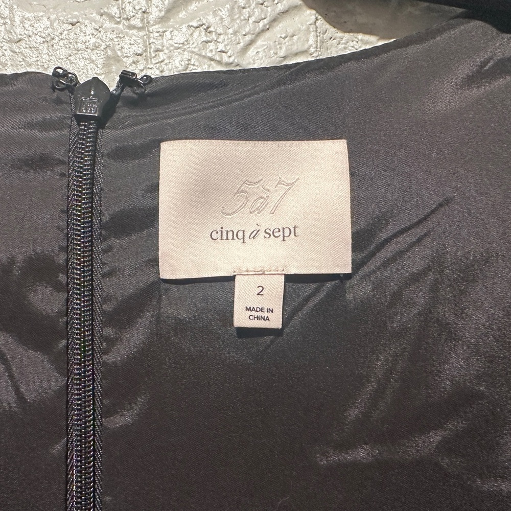 New Cinq à Sept Dorina Long Sleeve Empire Waist Minidress Size 2 - Picture 7 of 13